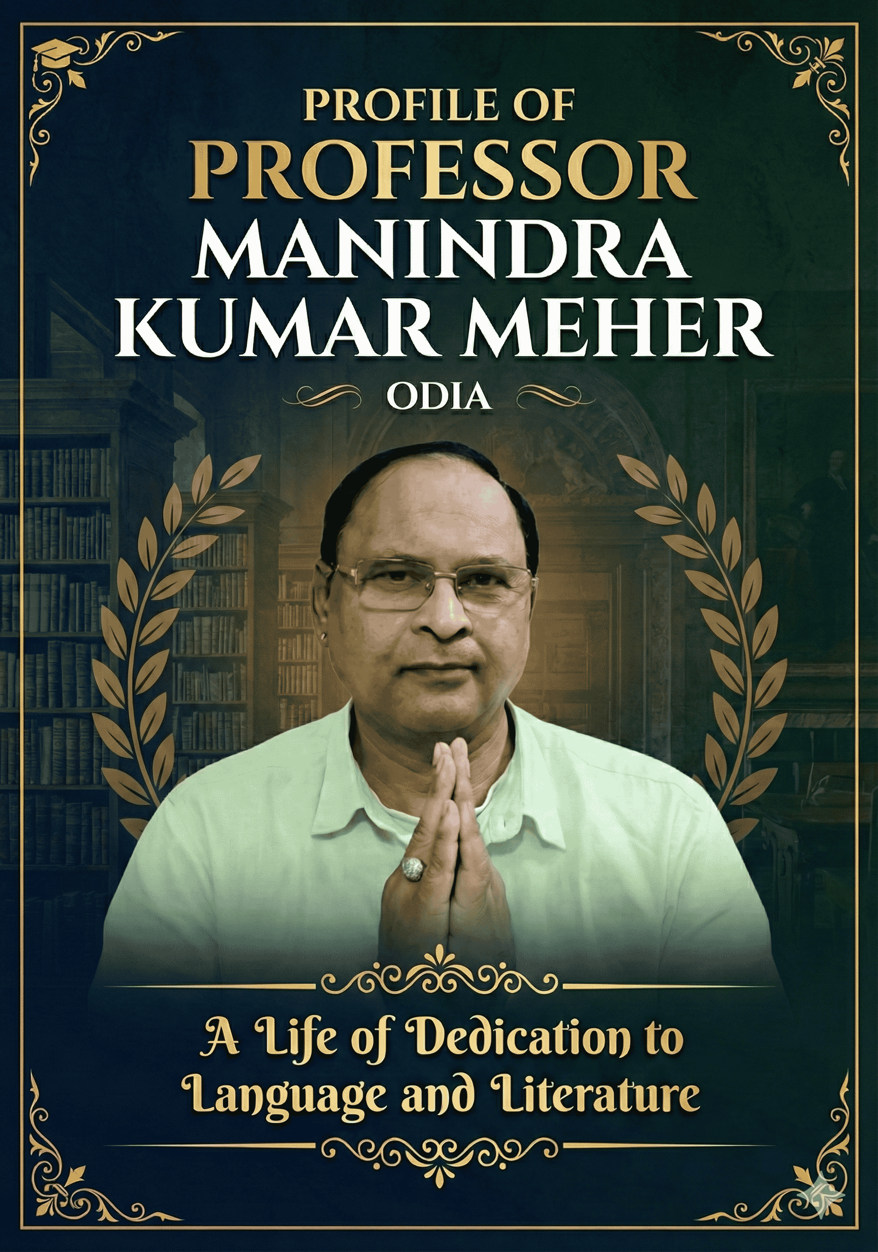 PROFILE OF PROFESSOR MANINDRA KUMAR MEHER ODIA